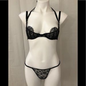 Victoria’s Secret 34B Bra Panty Set Designer NWT